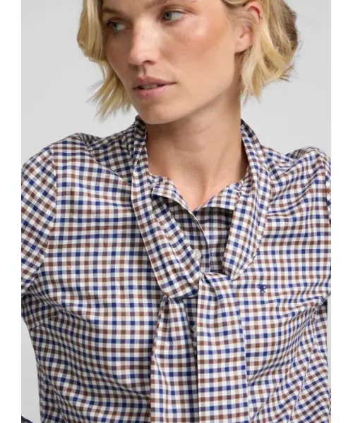 BLUSA CUADROS CON LAZADA SILBON MUJER