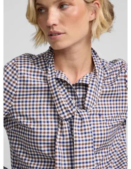 BLUSA CUADROS CON LAZADA SILBON MUJER