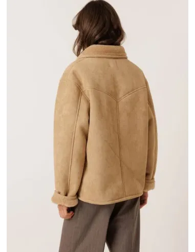 ABRIGO PELLIZA CAMEL INDI&COLD