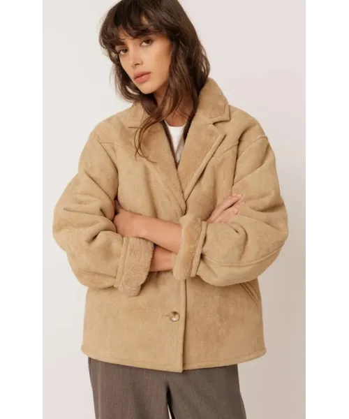 ABRIGO PELLIZA CAMEL INDI&COLD