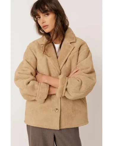 ABRIGO PELLIZA CAMEL INDI&COLD