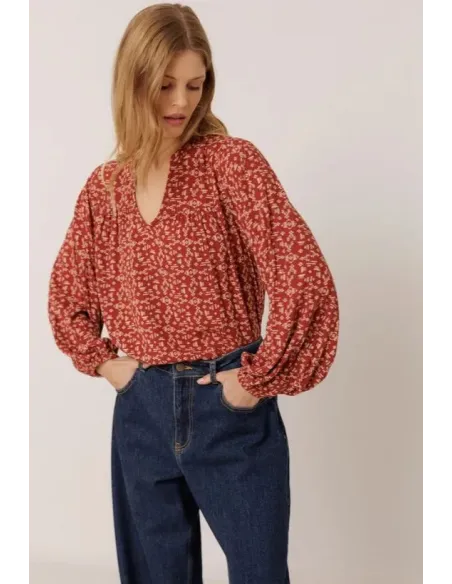 BLUSA ESTAMPADA CEREZA INDI&COLD