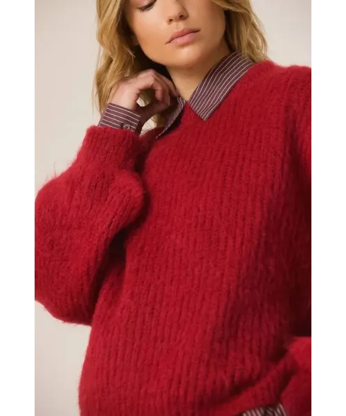 JERSEY ROJO MOHAIR INDI&COLD