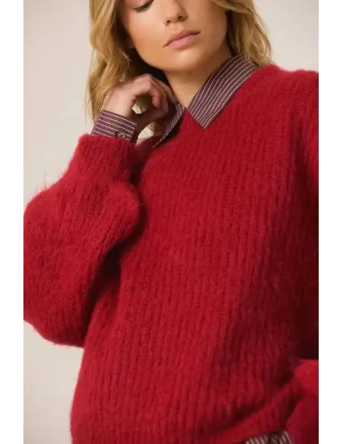 JERSEY ROJO MOHAIR INDI&COLD