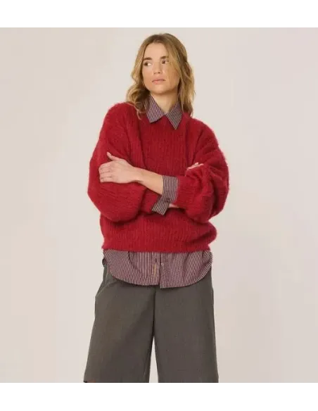 JERSEY ROJO MOHAIR INDI&COLD