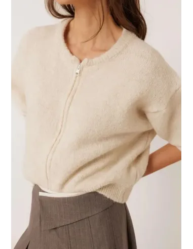 CHAQUETA PUNTO MOHAIR INDI&COLD