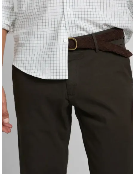PANTALON CHINO VERDE SILBON HOMBRE