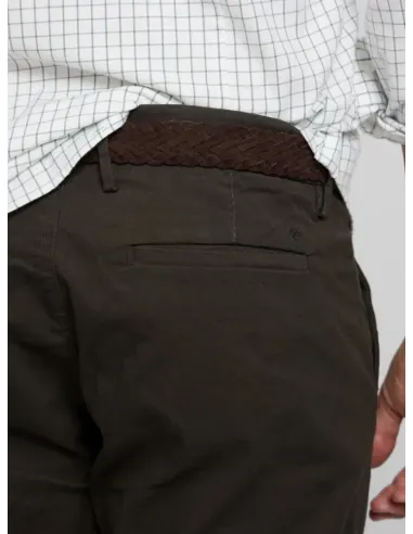 PANTALON CHINO VERDE SILBON HOMBRE