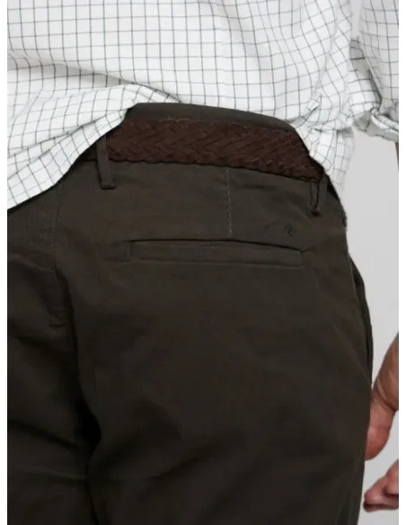 PANTALON CHINO VERDE SILBON HOMBRE