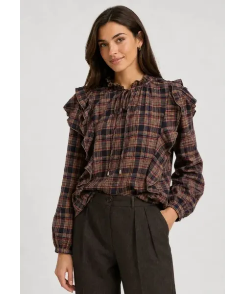 BLUSA CUADROS SOLERA MUJER 2