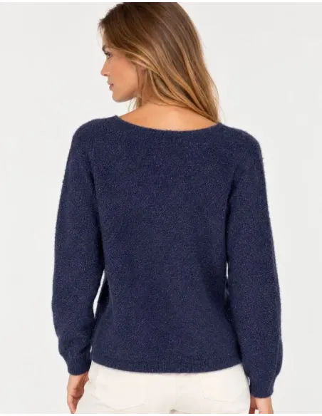 JERSEY LUREX AZUL SOLERA MUJER