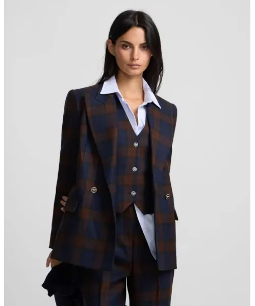 AMERICANA CUADROS SILBON MUJER