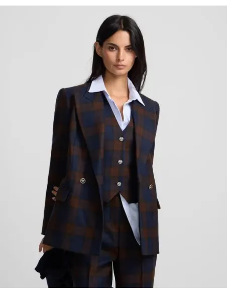 AMERICANA CUADROS SILBON MUJER