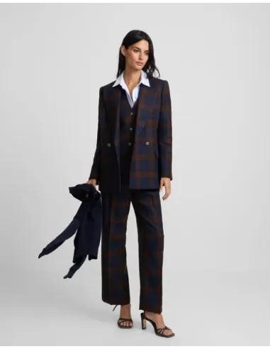 AMERICANA CUADROS SILBON MUJER