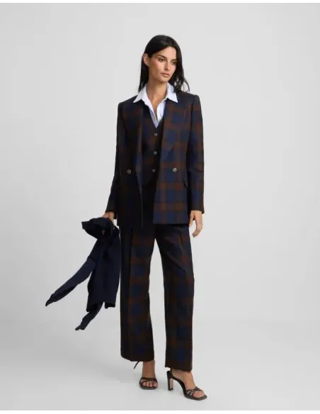AMERICANA CUADROS SILBON MUJER