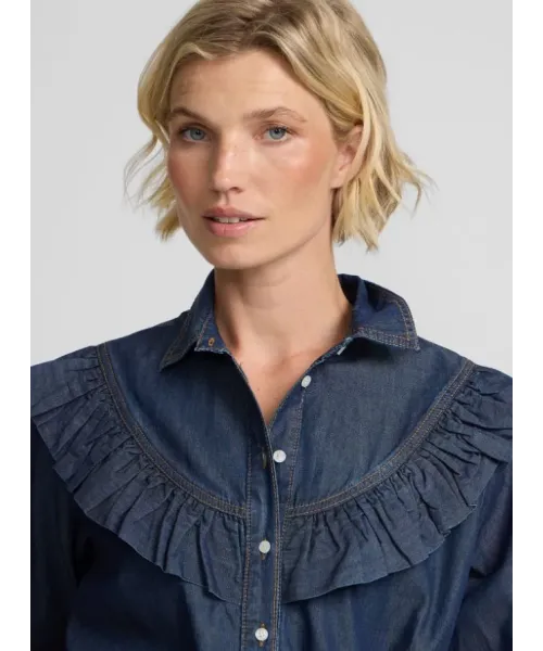 CAMISA VAQUERA VOLANTES SILBON MUJER 2