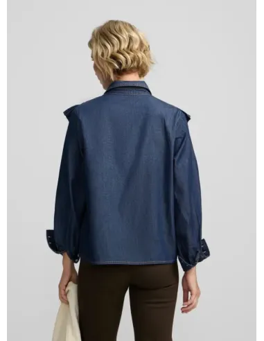 CAMISA VAQUERA VOLANTES SILBON MUJER