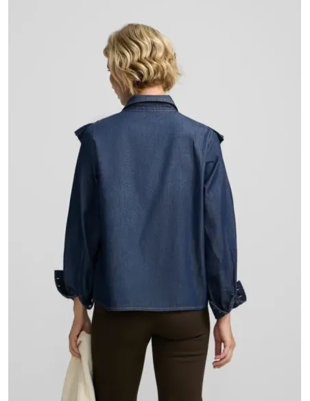 CAMISA VAQUERA VOLANTES SILBON MUJER
