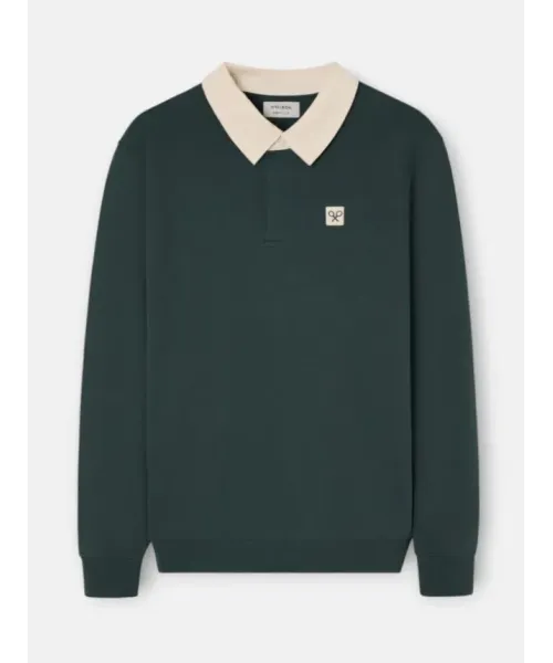 SUDADERA POLO VERDE SILBON HOMBRE 2