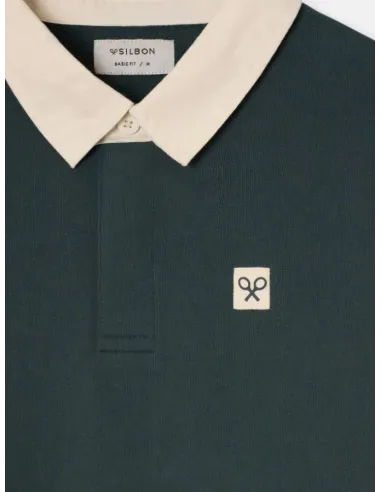 SUDADERA POLO VERDE SILBON HOMBRE