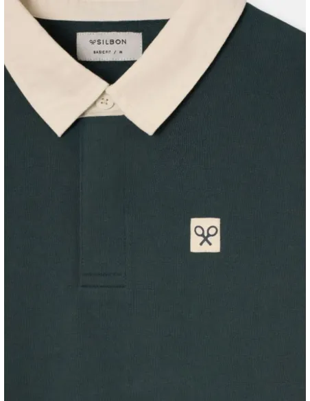 SUDADERA POLO VERDE SILBON HOMBRE