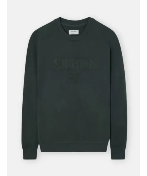 SUDADERA LOGO VERDE BOTELLA SILBON HOMBRE