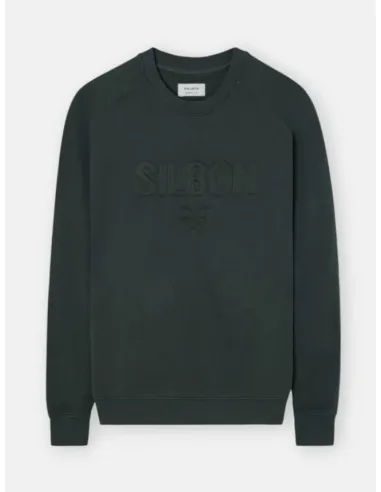 SUDADERA LOGO VERDE BOTELLA SILBON HOMBRE