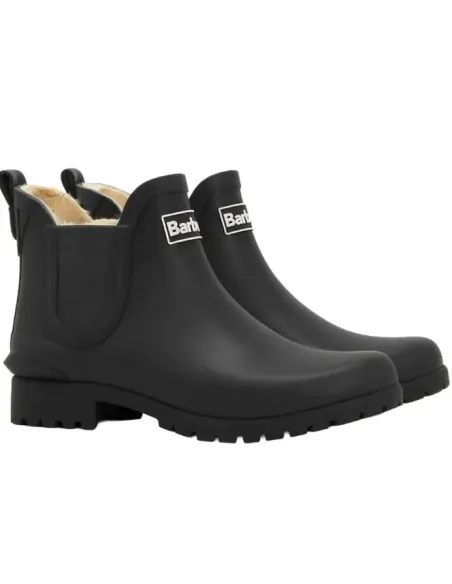 BOTA DE AGUA NEGRA KIRKTON BARBOUR MUJER