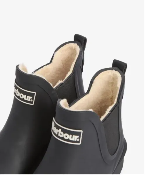 BOTA DE AGUA NEGRA KIRKTON BARBOUR MUJER 2