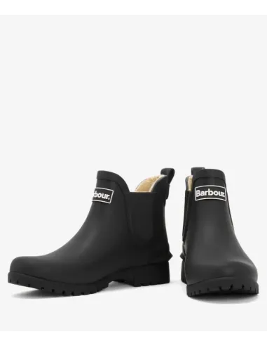 BOTA DE AGUA NEGRA KIRKTON BARBOUR MUJER