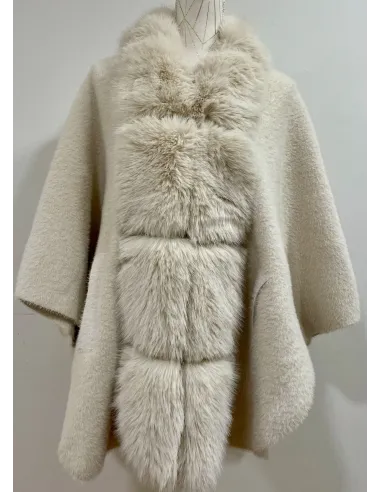 CAPA DE PUNTO Y PELO NATA SATINETTE