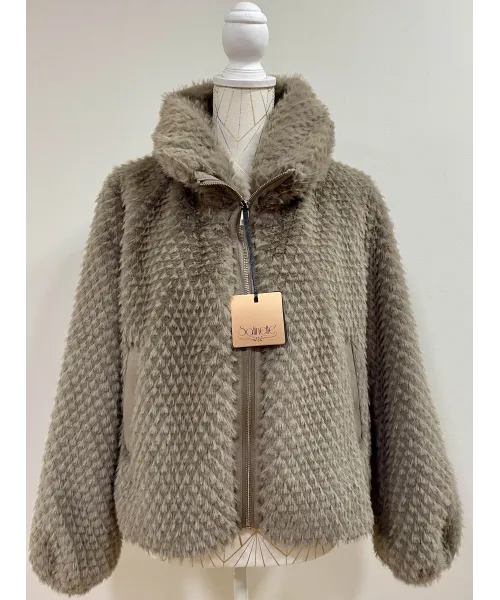 CAZADORA PELO TOPO SATINETTE