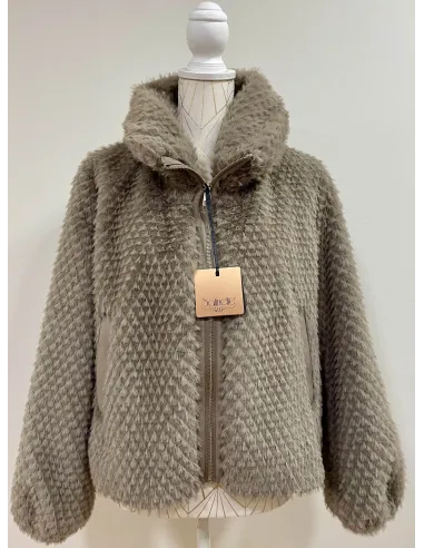 CAZADORA PELO TOPO SATINETTE