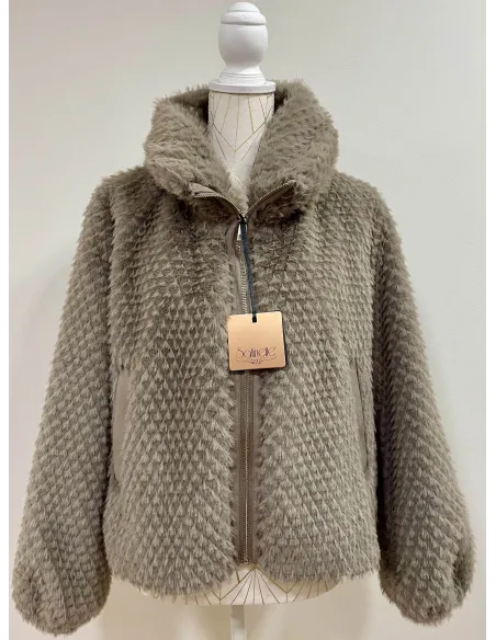 CAZADORA PELO TOPO SATINETTE