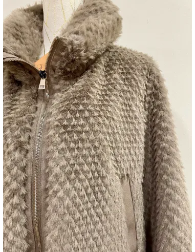 CAZADORA PELO TOPO SATINETTE