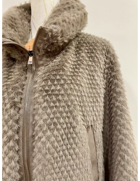 CAZADORA PELO TOPO SATINETTE