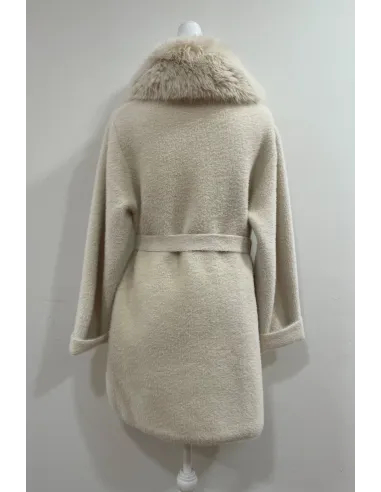 CHAQUETA DE PELO NATA SATINETTE