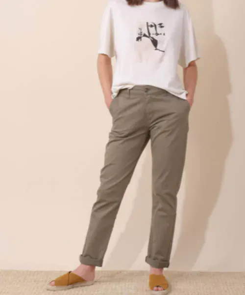 PANTALON CHINO LUCA KAKI “INDI&COLD” MUJER