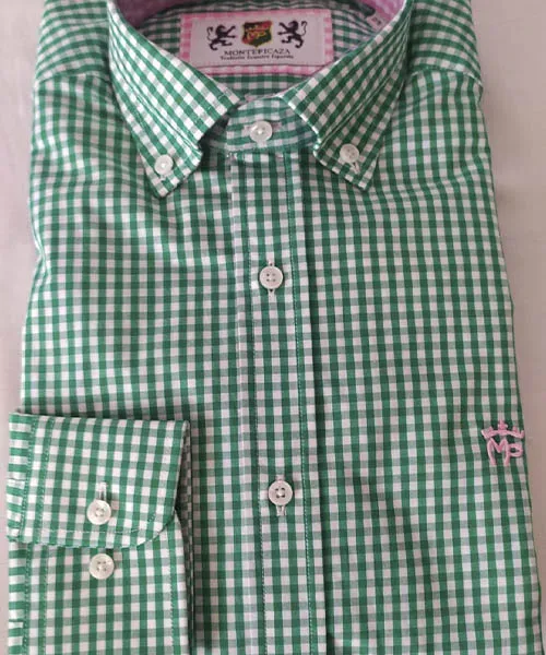 CAMISA CUADRO VENTANA VERDE “MONTEPICAZA” HOMBRE