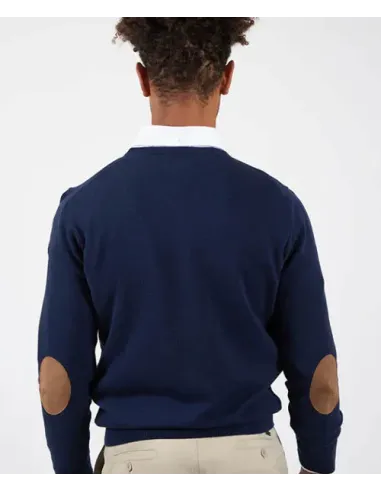 JERSEY PICO CON CODERAS MARINO SOLERA HOMBRE