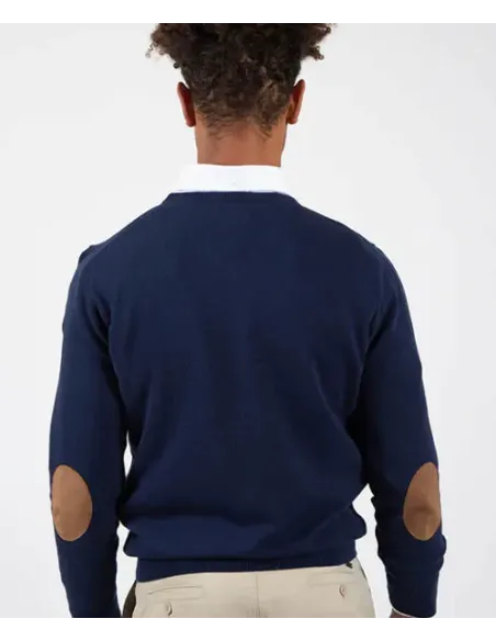 JERSEY PICO CON CODERAS MARINO SOLERA HOMBRE