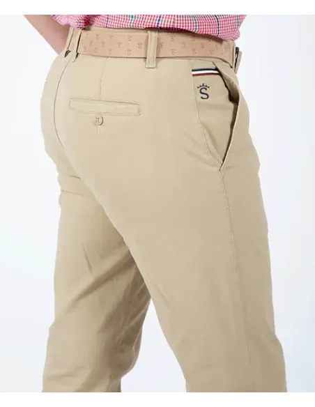 PANTALON CHINO TOSTADO SOLERA HOMBRE