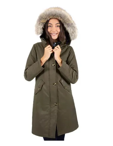 PARKA GABARDINA VERDE SOLERA MUJER