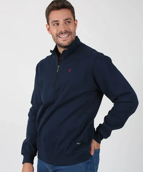 SUDADERA AZUL SOLERA HOMBRE