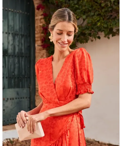 VESTIDO LAZADA ROJO POLIN ET MOI