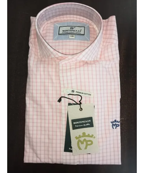 CAMISA CUADROS ROSA MONTEPICAZA