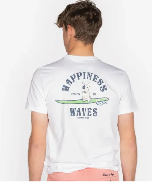 CAMISETA WAVES BLANCA HARPER&NEYER